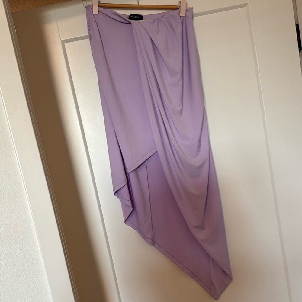 Wildfox nwot Halle Skirt In Pastel Lilac Size m light lavender purple - Picture 2 of 4